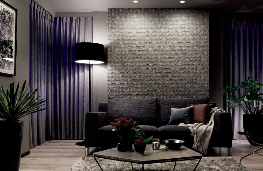 LIXIL 　エコカラットプラス　ラグジュアリーモザイクⅡ　グレー（LUX11）