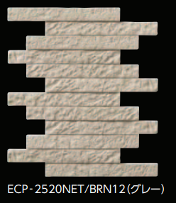 LIXIL　エコカラットプラス　ブルックリンボーダーⅡ　グレー（BRN12）